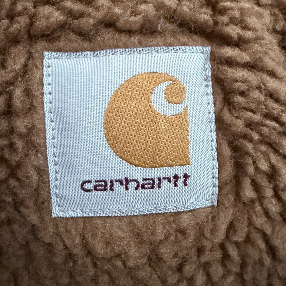 Carhartt WIP Work in Progress OG Active Liner Sherpa Fleece Brown - Picture 5 of 7